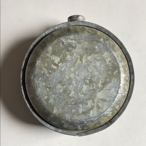 Vintage Round Metal Canteen Made in Japan